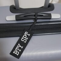 Tag Preta para mala personalizada com nome ou iniciais