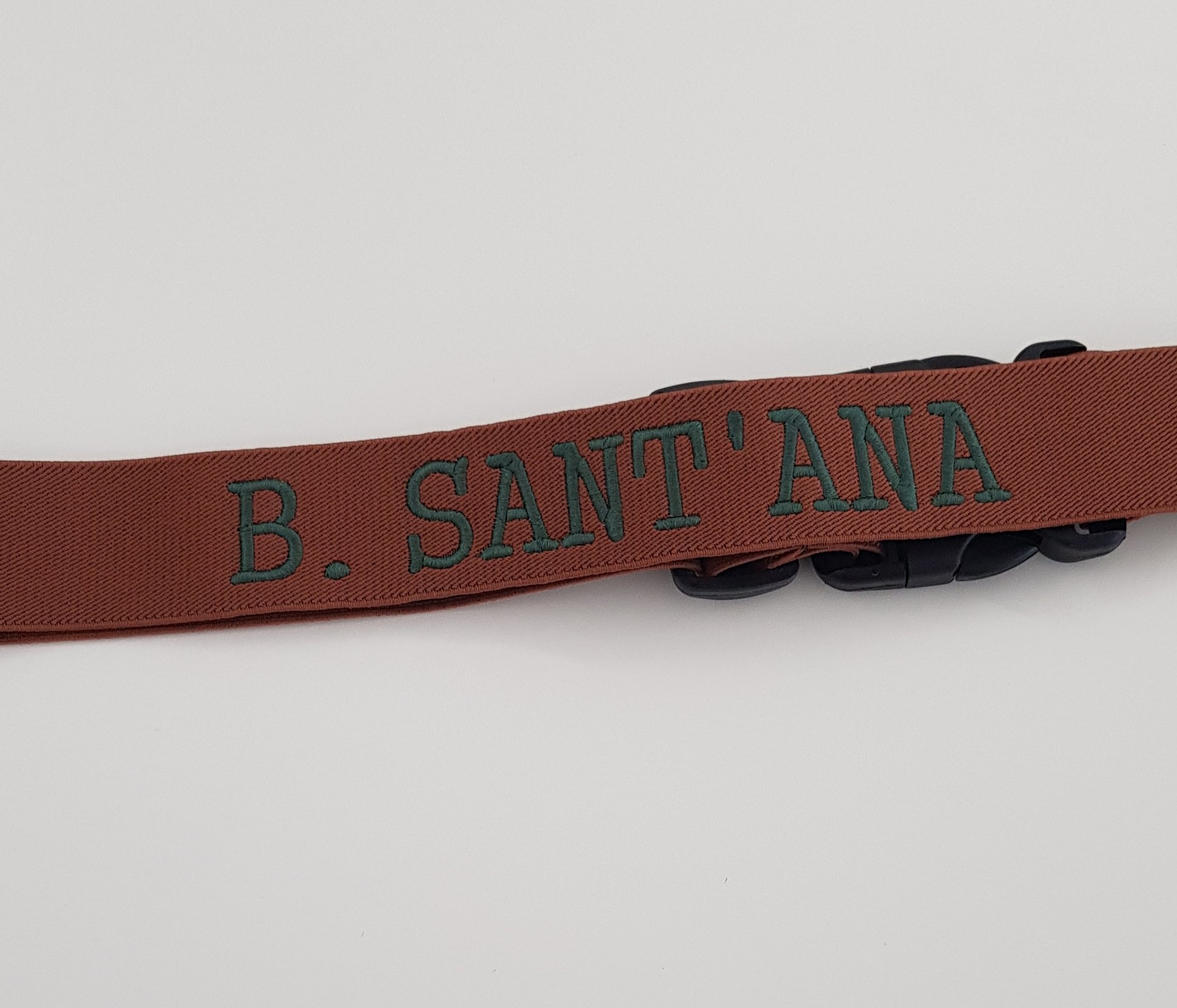Faixa elástica para mala personalizada com nome ou iniciais marrom telha 6 Faixa elástica para mala personalizada com nome ou iniciais marrom telha - Imagem 4